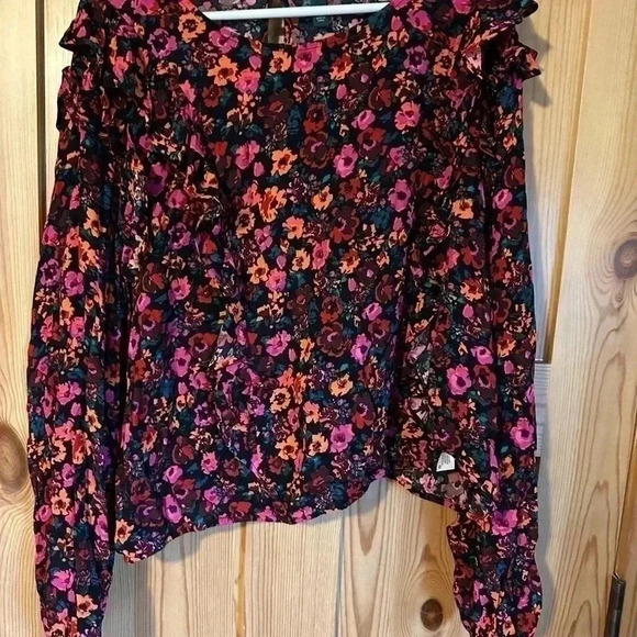 NWT Wild Fable Ruffle Floral Top Size 4XL - Picture 6 of 11